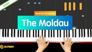 How to Play quotThe Moldauquot by Bedrich Smetana Easy JQpiano [upl. by Henghold]