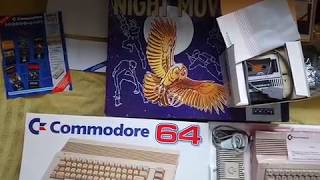 Commodore 64 C64 Computer Night Moves Mindbenders Edition Box Contents View 150818 [upl. by Adiuqram22]