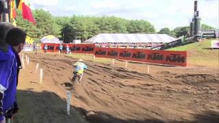 MXGP of Benelux 2013  Jeffrey Herlings Crash  Lierop  Motocross [upl. by Ahsauqal]