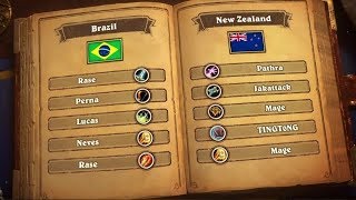 Brazil vs New Zealand – Semifinals 2 – 2018 Hearthstone Global Games  BlizzCon [upl. by Ilona]