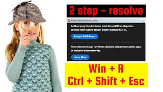 How to remove adobe genuine service alert [upl. by Yekciv]