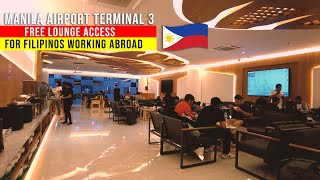 Free Lounge Access for Filipinos Working Abroad  Manila  Philippines  OFW Lounge [upl. by Aikas942]