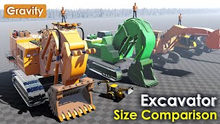 Excavator Size Comparison [upl. by Havens]