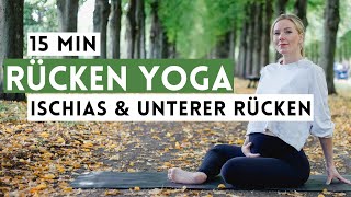 Rücken Yoga I Ischiasschmerzen I Schwangerschafts  und Anfängerfreundlich [upl. by Russom]