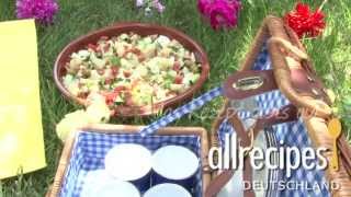 Rezept Gemischter spanischer Picknicksalat Ensalada campestre [upl. by Barrow228]