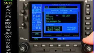 Fast Airway  Waypoint Entry on GNS 430  530 [upl. by Annoyik662]