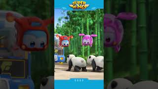 SUPERWINGS shorts Run into the Baby Pandas  Super Wings superwings jett [upl. by Knutson840]