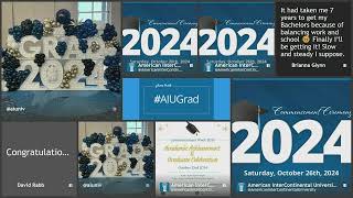 2024 aiu morning commencement ceremony [upl. by Auqenet695]