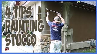 4 Secret Painting Tips To Paint Stucco [upl. by Howenstein]