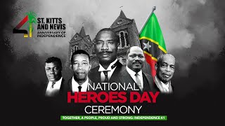 National Heroes Day Ceremony  St Kitts and Nevis Independence 41  Sept 16 2024 [upl. by Yram]