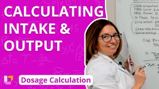 Calculating Intake amp Output Dosage Calculation  LevelUpRN [upl. by Conner]