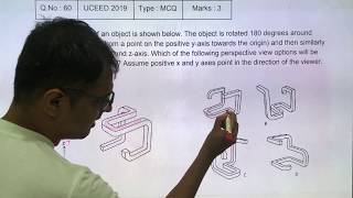 UCEED 2019 Solved Paper  Solution for Question No 60 [upl. by Grath]