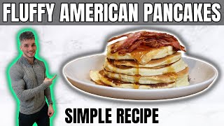 How To Make Perfect American Pancakes  Simple Recipe [upl. by Lesiram802]