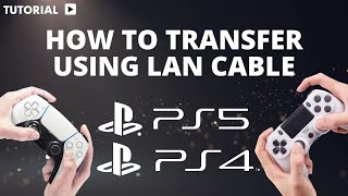 How to transfer PS4 Games to PS5 with lan cable [upl. by Anyek]