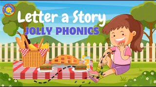 Letter a story  Jolly Phonics  Letter a sound  Vocabulary of letter a [upl. by Aytac441]