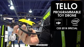 Programmable Toy Drone Tello — Powered by DJI and INTEL CES 2018 Special [upl. by Gnat13]