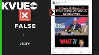 Edited video used to falsely claim Mike Pence endorsed Kamala Harris for president [upl. by Danila932]