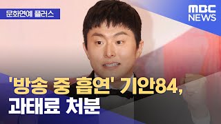 문화연예 플러스 방송 중 흡연 기안84 과태료 처분 20240510 뉴스투데이MBC [upl. by Wavell]