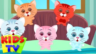 Five Little Kittens  English nursery rhymes for children  baby songs  Kids Tv Nursery Rhymes [upl. by Georgetta666]