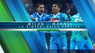 Highlights MilanNapoli 04  Telecronaca Raffaele Auriemma Serie A 20152016 [upl. by Aerdnaid968]