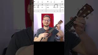 Happy Birthday Ukulele Short Play Along Tutorial [upl. by Kenaz635]