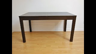 Ikea BJURSTA Extendable Table Black Brown [upl. by Edac]