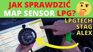 MAP SENSOR LPG  jak sprawdzić objawy sprawdzenie czujnika temperatury i ciśnienia gazu LPGTECH [upl. by Eyahs]