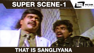 That is Sangliyana  SP Sangliyana Part2  Shankarnag Rockline Venkatesh  Super Scene1 [upl. by Sall]