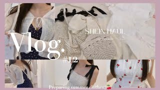 【vlog】12 165cm47kg summer HAUL🤍SHEIN購入品🌼🍒天気が良すぎてZARAに駆け込みネキの一日 [upl. by Divod507]