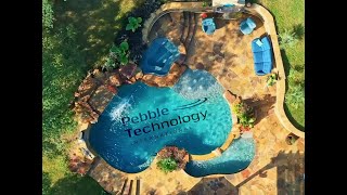 The PebbleTec Difference Swimming Pool Finishes Lightstreams Glass Tile and Fire  Water Elements [upl. by Adiam]