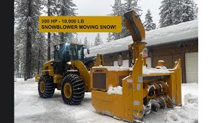 LAKE TAHOE 700 INCH WINTER  4k  PLOWING SNOW CAT 938MSNOWBLOWER [upl. by Aihsekin]