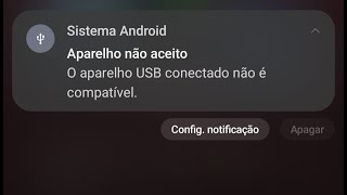 Solução para o erro fone de ouvido Aparelho USB conectado não é compatível  Galaxy A54 [upl. by Haziza]