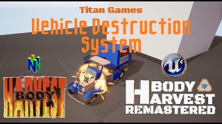 Body Harvest Remastered  Vehicle Destruction System Preview Video Titan Games [upl. by Seyah]