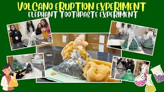 VOLCANO ERUPTION amp ELEPHANT TOOTHPASTE EXPERIMENT experiment science viral [upl. by Johm99]