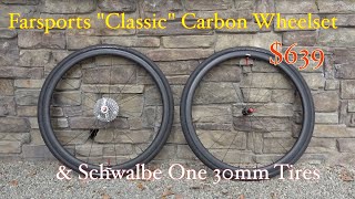 Farsports Classic wheelset with Schwalbe One  30mm Tires  wheelsfar [upl. by Neelahs]