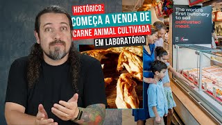 Açougue inicia venda de carne de laboratório [upl. by Annam]