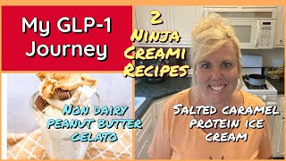 2 NINJA CREAMI RECIPES SALTED CARAMEL PROTEIN ICE CREAM amp NON DAIRY PEANUT BUTTER GELATO [upl. by Aneelak164]