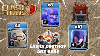 Th11 bowler witch attack strategy th11 bat gobowitch attack strategy th11 best 3star attack [upl. by Anaoj924]