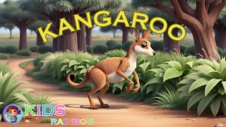 Jumping Kangaroo Song for Kids  Fun Animal Learning Video kidssong [upl. by Ybor]