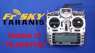 Frsky Taranis Plus  PAGINA 12  quotTELEMETRIAquot  ITA [upl. by Akirahs897]