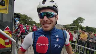 Florian Sénéchal  Interview au départ  Glasgow UCI World Championships 2023 [upl. by Marisa748]