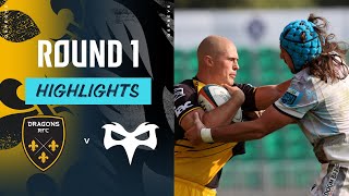 Dragons RFC v Ospreys  Highlights  Round 1  URC 202425 [upl. by Ahseinod945]