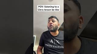 POV listening to a Chris brown be like shortvideo short shorts funny [upl. by Leummas]