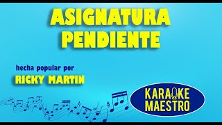 Asignatura Pendiente  Ricky Martin [upl. by Schrick]