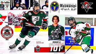 Lucas Perreault Cree  QMJHL Indigenous Hockey Player  Cree Nation Of WaswanipI [upl. by Lydnek]