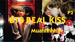 BTS real kiss All BTS kissing moments part 2 [upl. by Dinse]