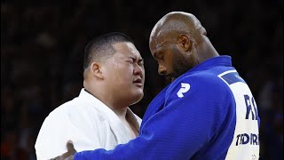 JO Paris 2024  Teddy Riner adresse un message poignant à Tatsuru Saito [upl. by Arinay]