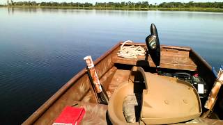 12 Jon boat with 4HP Yamaha [upl. by Eyr574]