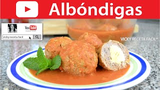 Cómo hacer ALBONDIGAS  Vicky Receta Facil [upl. by Adelric]