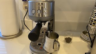 Milk frothing on the Breville Bambino [upl. by Ojillib]